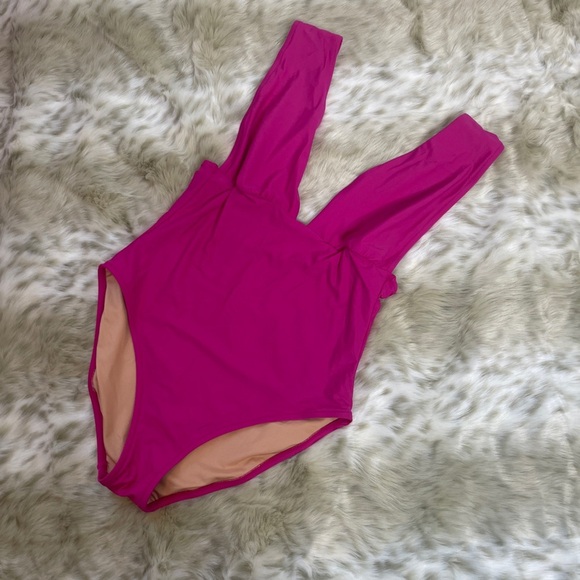 J. Crew Other - NWOT J. Crew Pink One Piece Swimsuit High-Cut Design